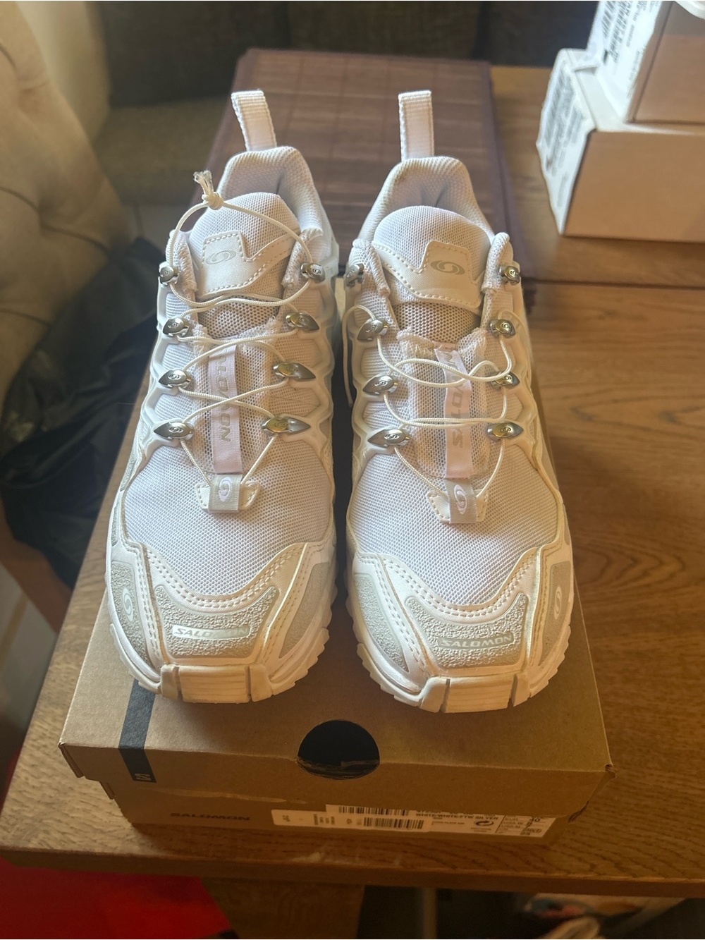 Salomon Off-White Trail Running Shoes